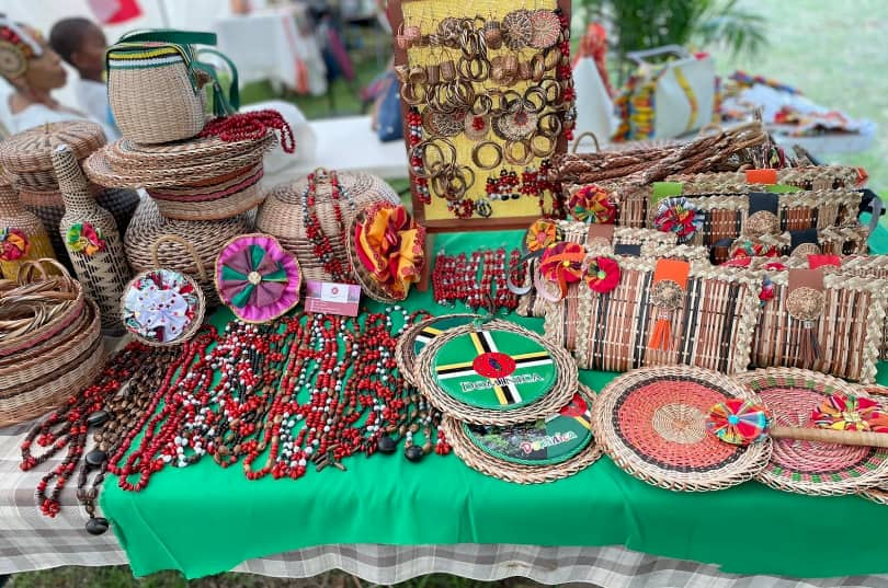 products displayed by local sellers 