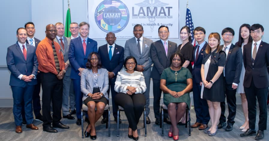 Glimpses of the LAMAT 2024 mission. (Credits: St.Kitts and Nevis Information Service - SKNIS, Facebook)