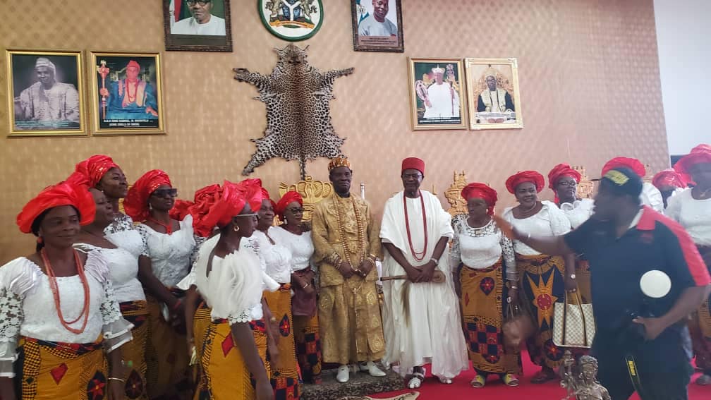 Anambra traditional ruler Oranu Chris Chidume celebrates Ofala festival PC: Facebook